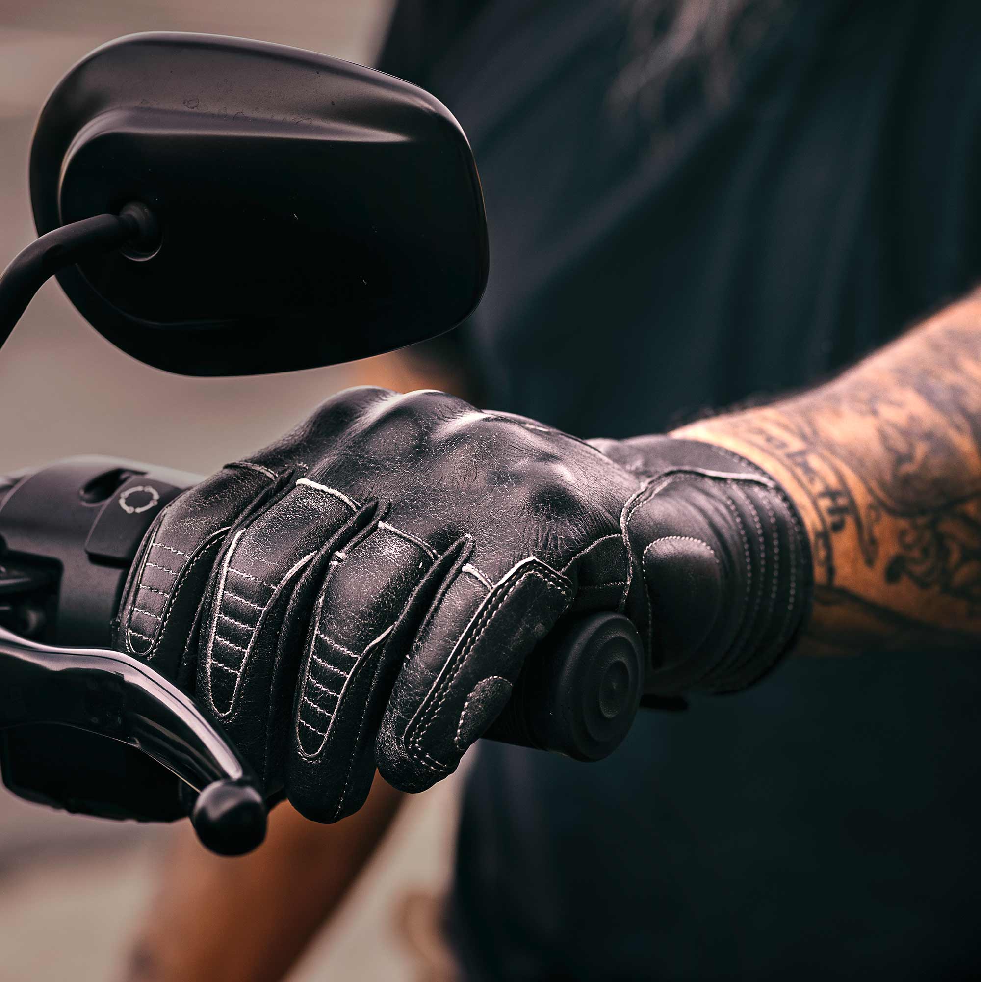 Weathered Black - Motorcycle Gloves - Image 5
