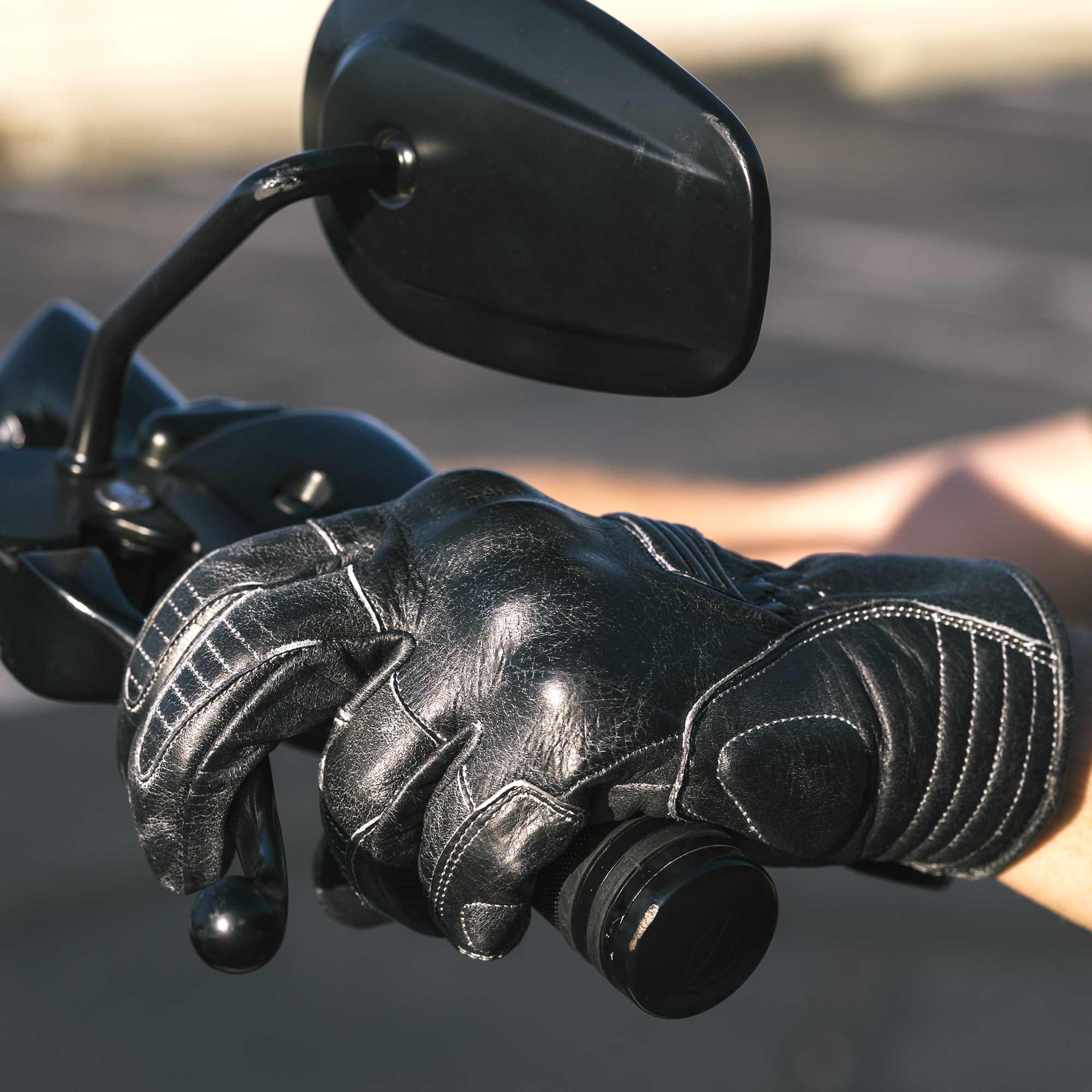 Weathered Black - Motorcycle Gloves - Image 6